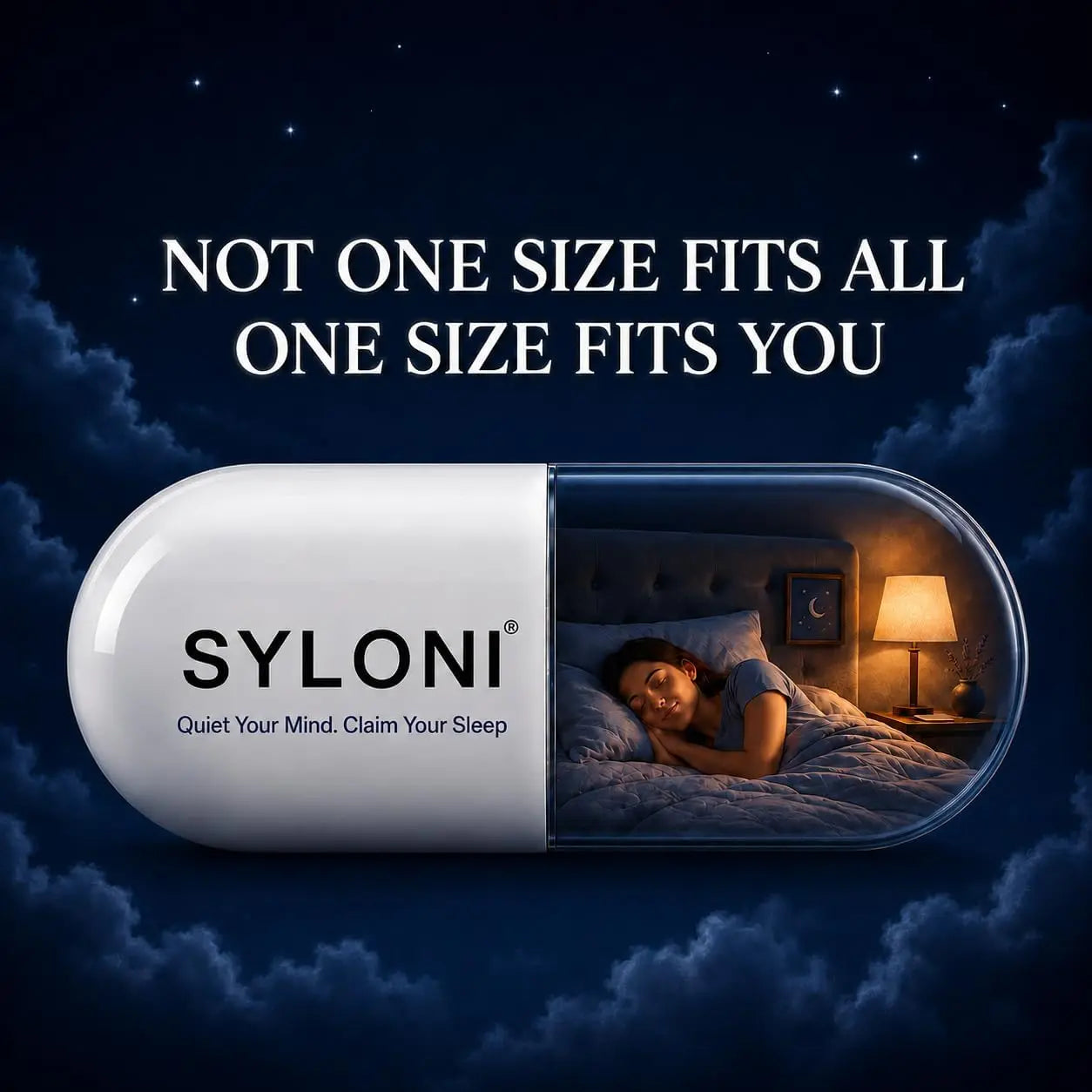Magnesium L-Threonate Sleep Support Capsules, Brain Health & Calm Relaxation Supplement with L-Theanine, Vitamin B6 & Low-Dose Melatonin 1mg, 120 Vegan Capsules, 60 Servings