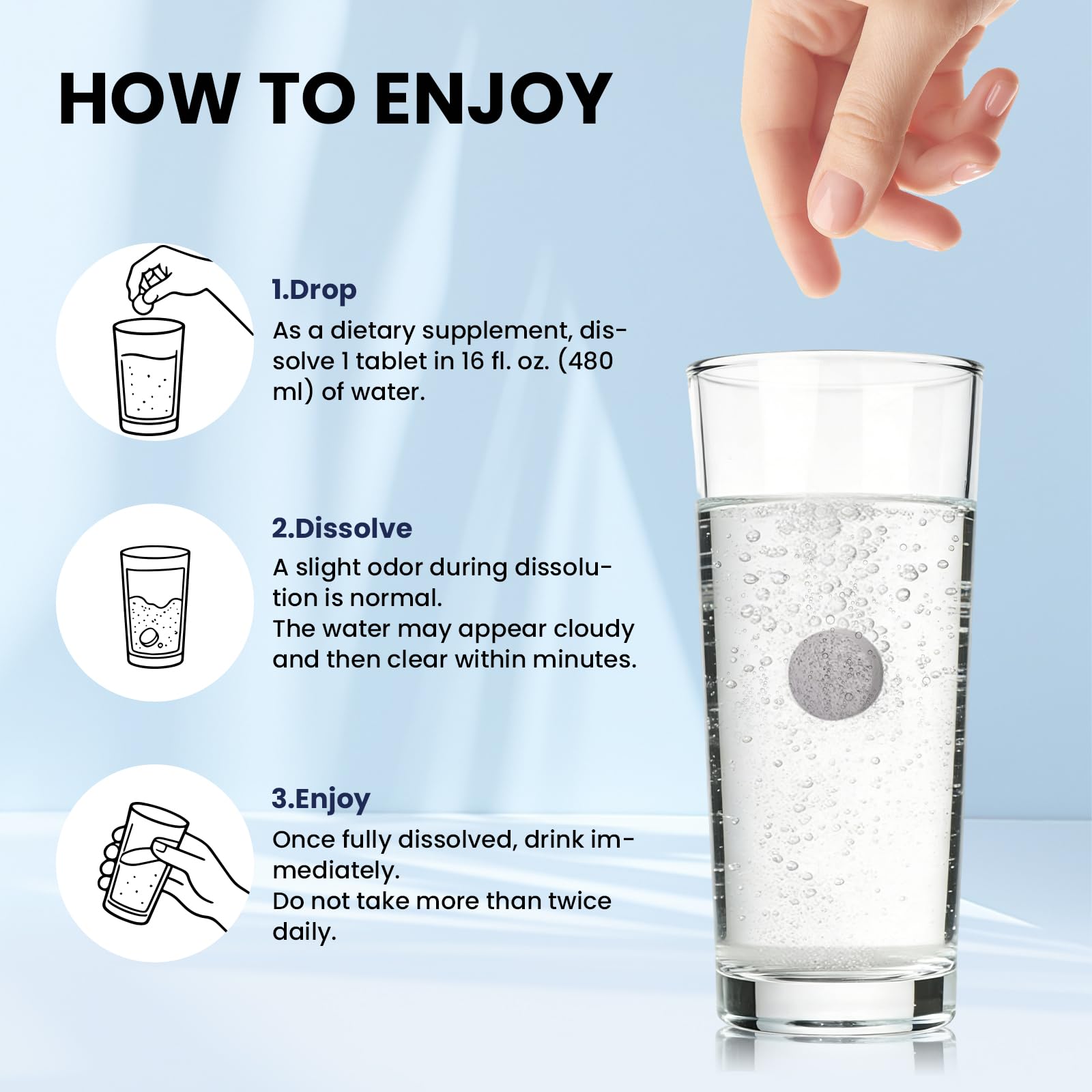 Syloni Hydrogen Water Tablets | 12 PPM H2 + Magnesium | Antioxidant, Energy & Cellular Health – 120 Servings