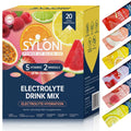 Syloni Electrolyte Powder Sticks | Sugar-Free Hydration Packets with 7 Vitamins & Electrolytes | Keto, Vegan, Gluten-Free | 6 Flavors Syloni